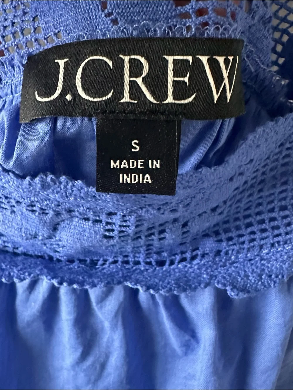 J. Crew Blue Lace Beach Dress Small - Picture 4 of 5